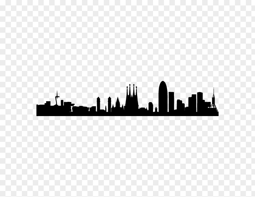 Barcelona Skyline AllPosters.com Art PNG