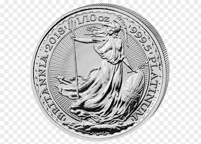 Coin Royal Mint Britannia Platinum Bullion PNG