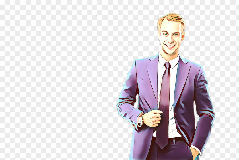 Gesture Whitecollar Worker Suit Purple Formal Wear Gentleman Violet PNG