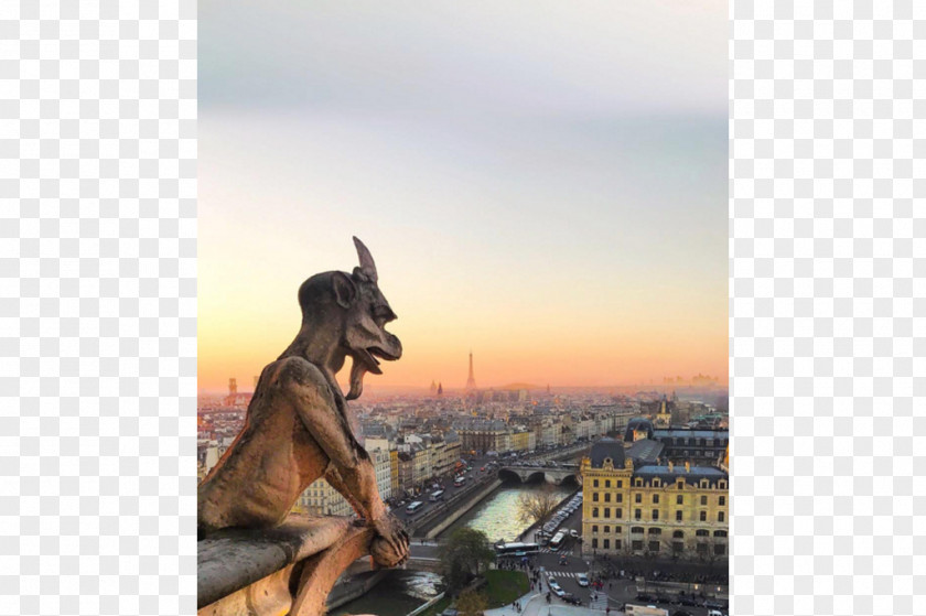 Notredame De Paris Notre-Dame Gargoyle Statue Notebook PNG