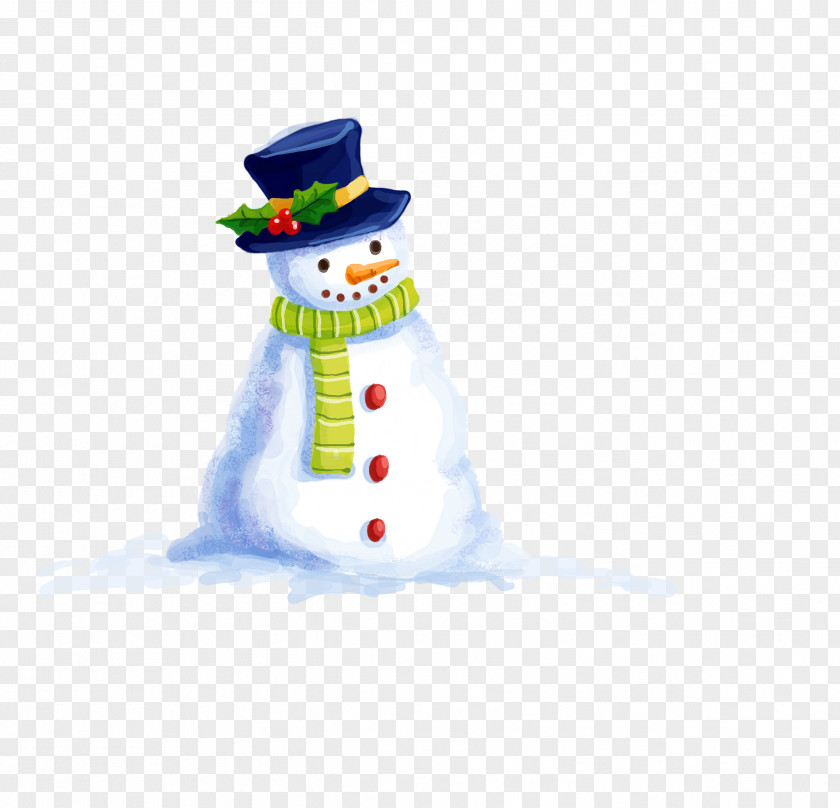 Snowman Decorative Elements Computer File PNG