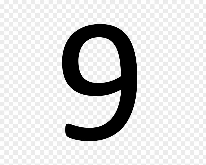 9 Number Numerical Digit Digital Image PNG
