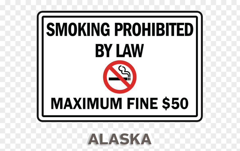 Alaska Font Advantus No Smoking Wall Sign Logo PNG