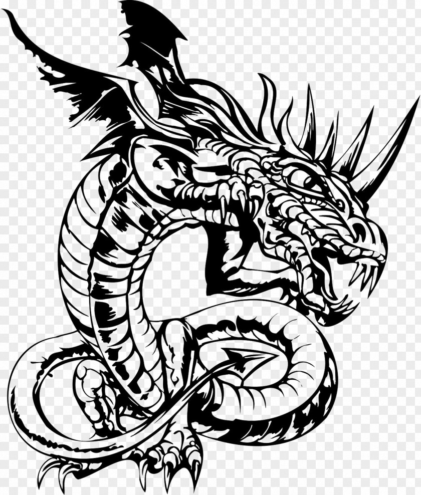 Dragon Sticker Paper Adhesive Decal PNG