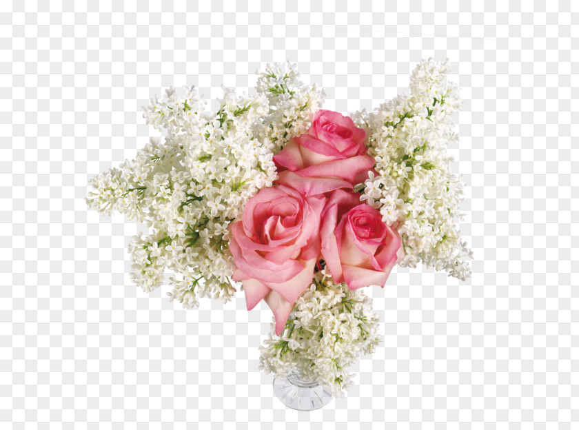 Rose Flower Bouquet Vase Birthday PNG