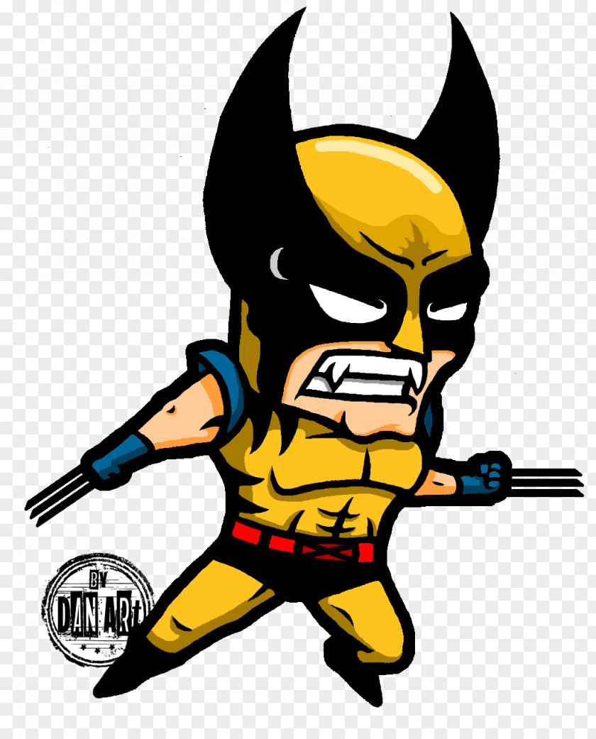 Wolverine Clip Art Superhero Caricature Drawing PNG