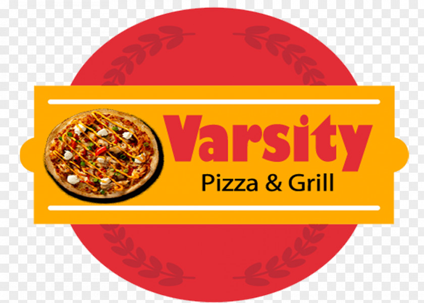 Delicious Takeout Varsity Pizza And Grill Logo Cuisine Barbecue PNG