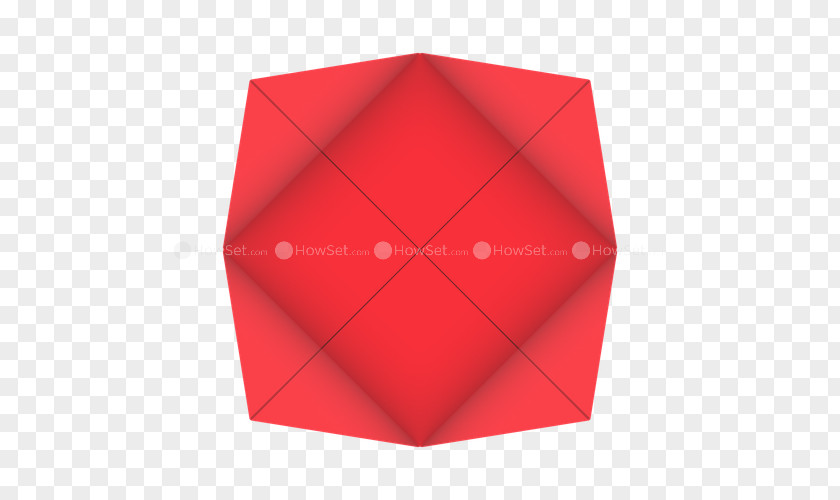 Origami Flower Rectangle PNG