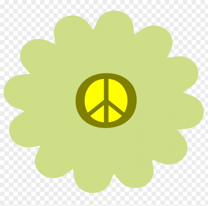 Peace Symbol Flower Power Hippie 1960s Clip Art PNG