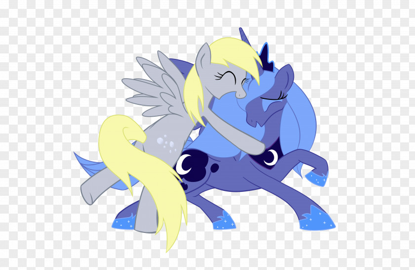Plain Color Background Pony Derpy Hooves Princess Luna Image Illustration PNG