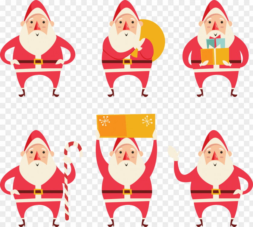 Santa Placards Claus Christmas Ornament PNG