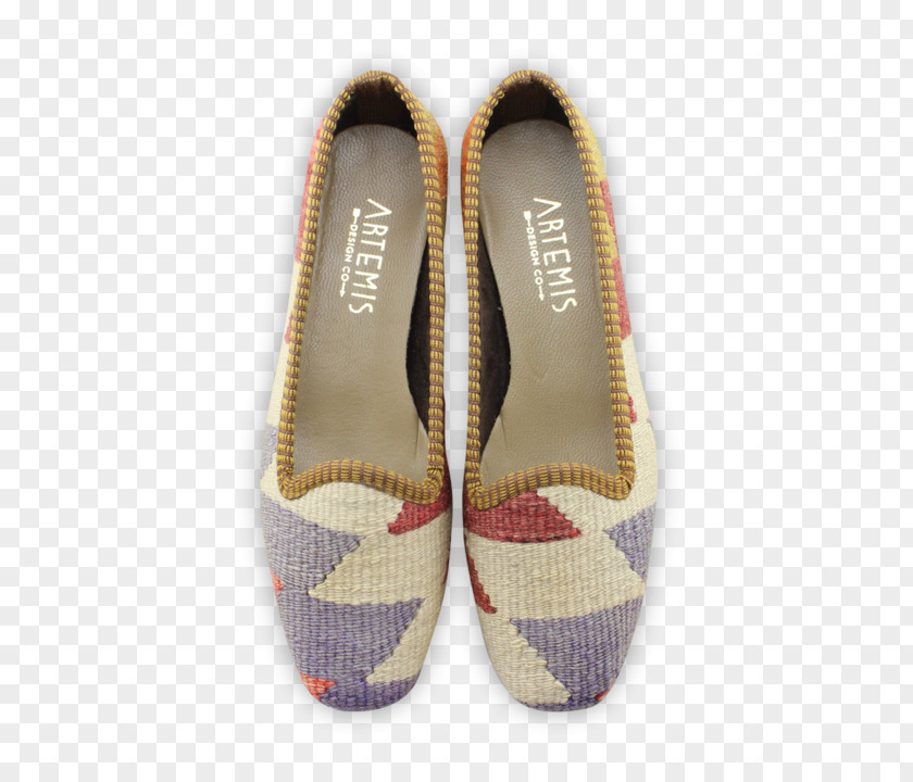 Tartan Beige Slipper Footwear PNG