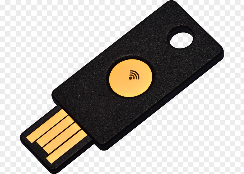 USB YubiKey Universal 2nd Factor One-time Password Multi-factor Authentication PNG