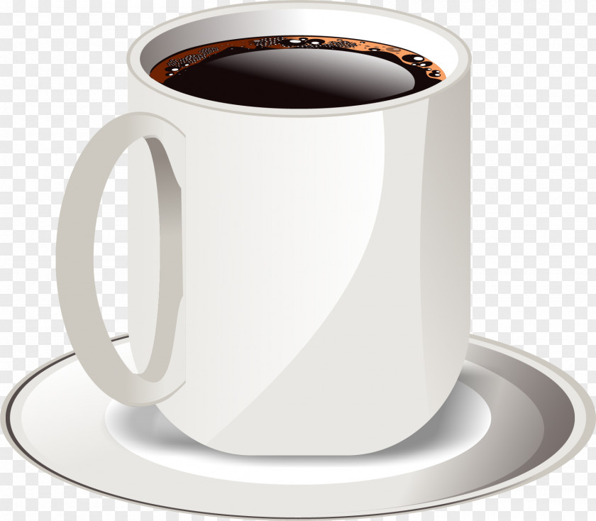 Vector Hand-painted Coffee Cup Cafe Drink PNG