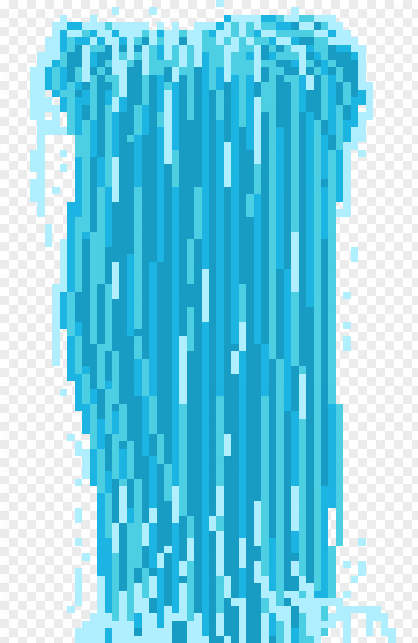 Waterfall Video Pixel Art PNG