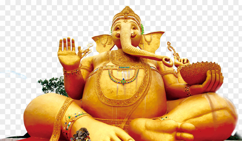 Elephant Gold Buddha Golden Statue Tourism In Thailand PNG