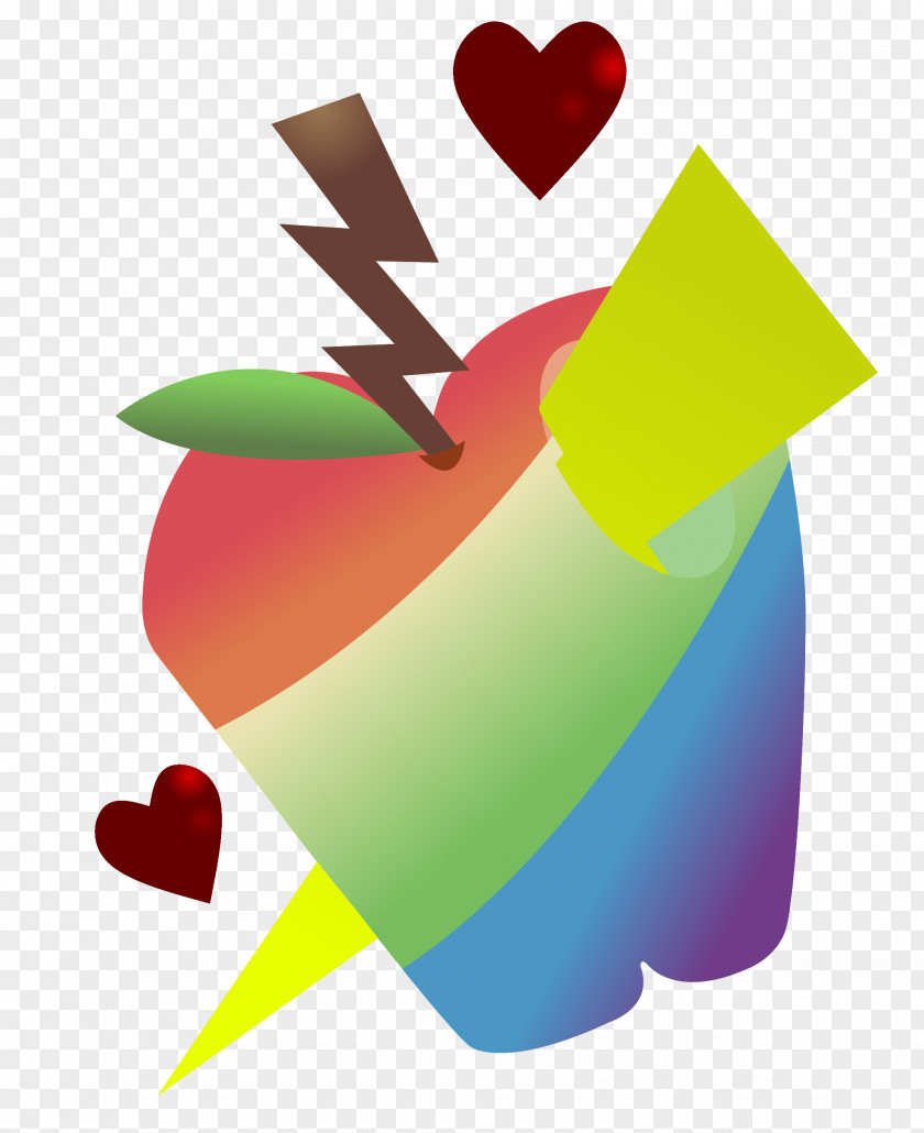 Green Apple Slice Graphic Design Clip Art PNG