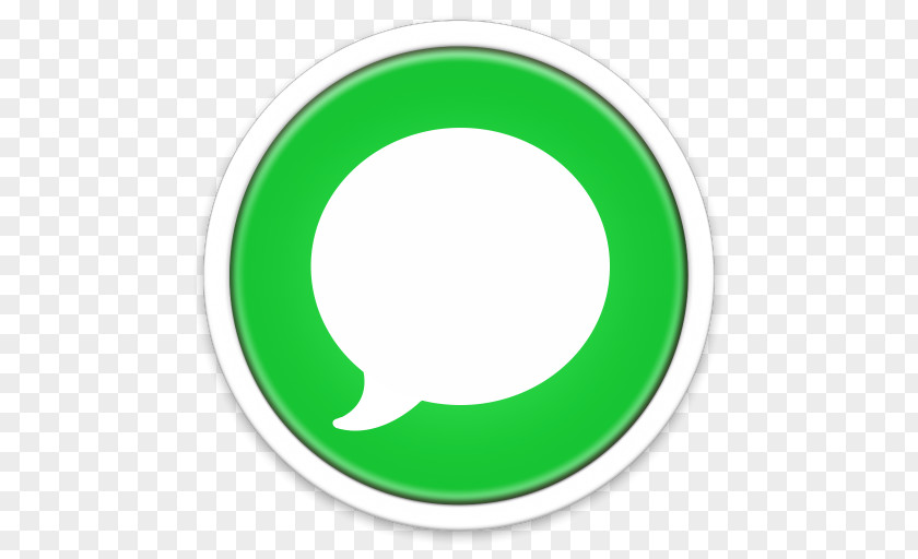 Messages Area Green Circle PNG