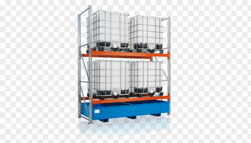Pallet Racking Palettenregal Hylla Secondary Spill Containment PNG