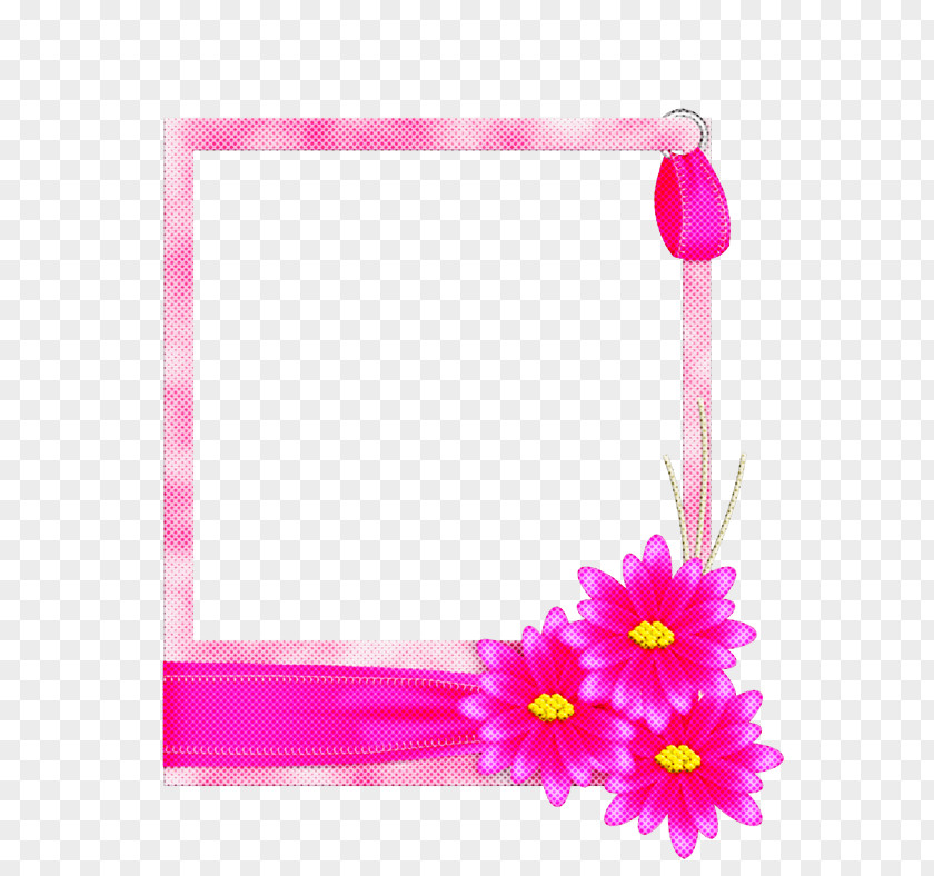Paper Product Wildflower Pink Flower Frame PNG