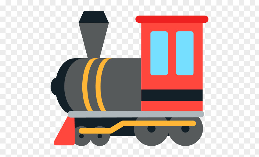 Suspension Island Train Emoji Steam Locomotive Transport PNG