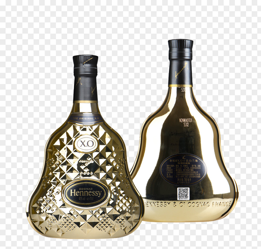 Two Bottles Of XO Wine Cognac Liqueur Hennessy U6d0bu9152 PNG