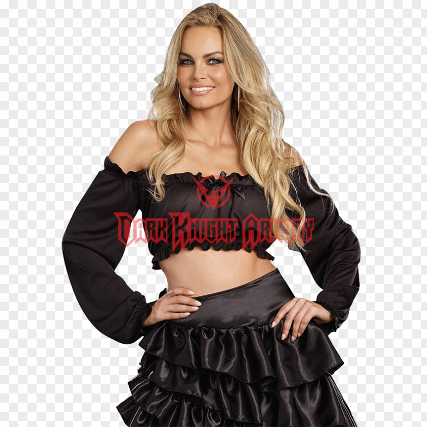 Woman Crop Top Costume Blouse PNG