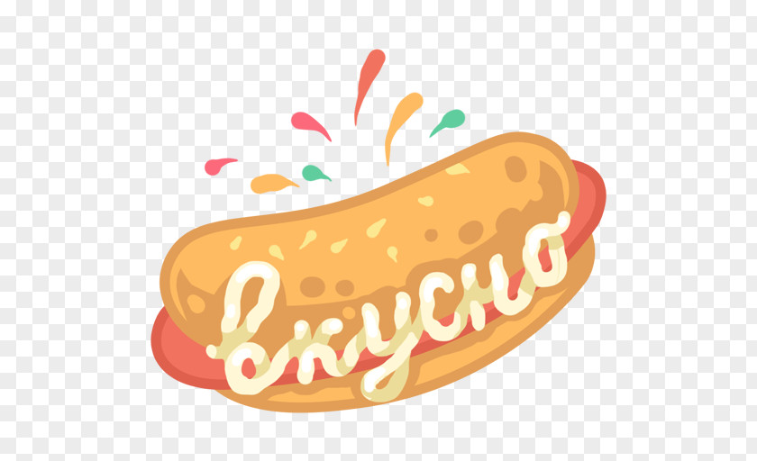 Hot Dog Sticker Telegram VKontakte Fast Food PNG