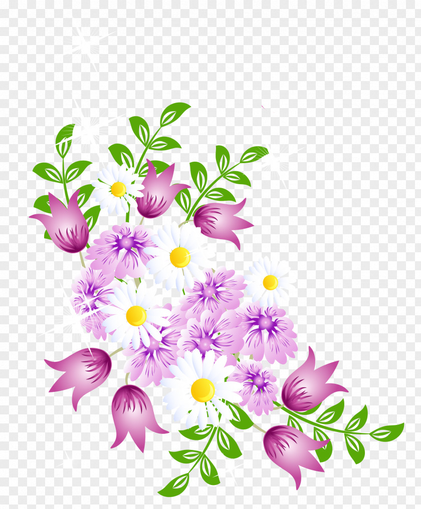 Flowery Border Cliparts Flower Spring Clip Art PNG