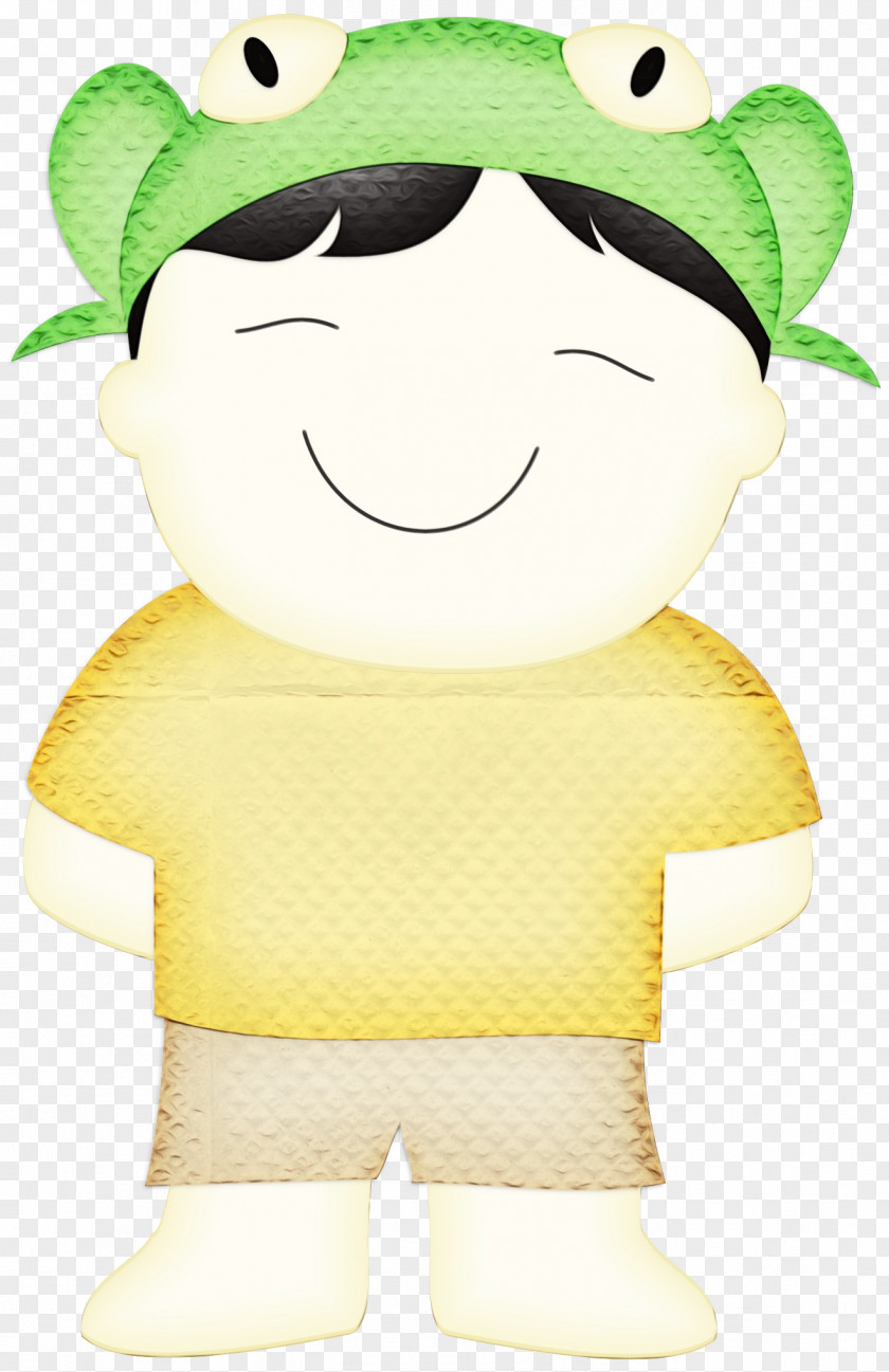 Cartoon Plush Character Mascot Green PNG