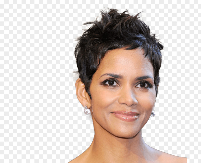 Father And Daughter Halle Berry Pixie Cut Hairstyle Female PNG