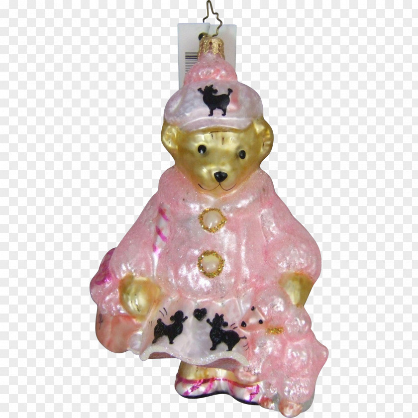 Poodle Christmas Ornament Decoration Figurine Holiday PNG