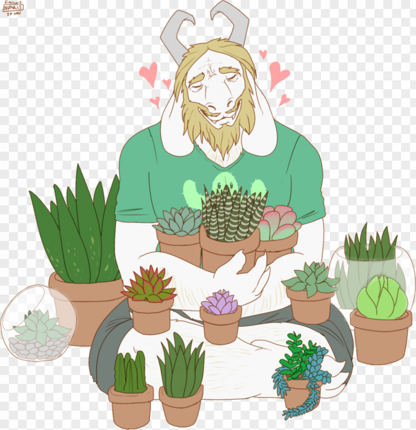 Succulent Cartoon Plant Drawing PNG