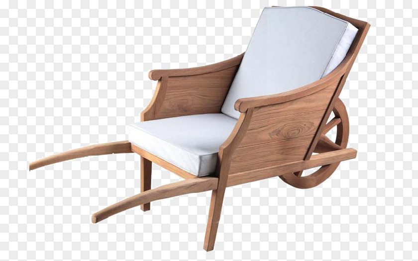 Wood Rickshaw Eames Lounge Chair Garden Furniture Modern PNG