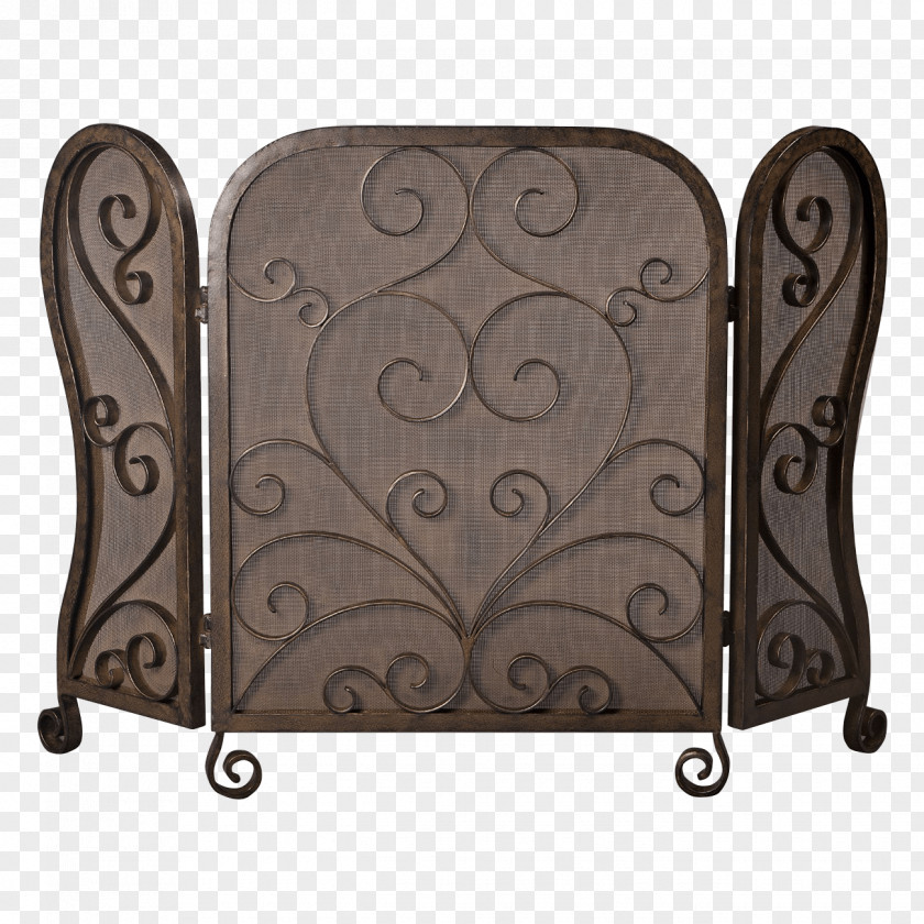 Fireplace Screens Fire Screen Mesh Bronze Design PNG