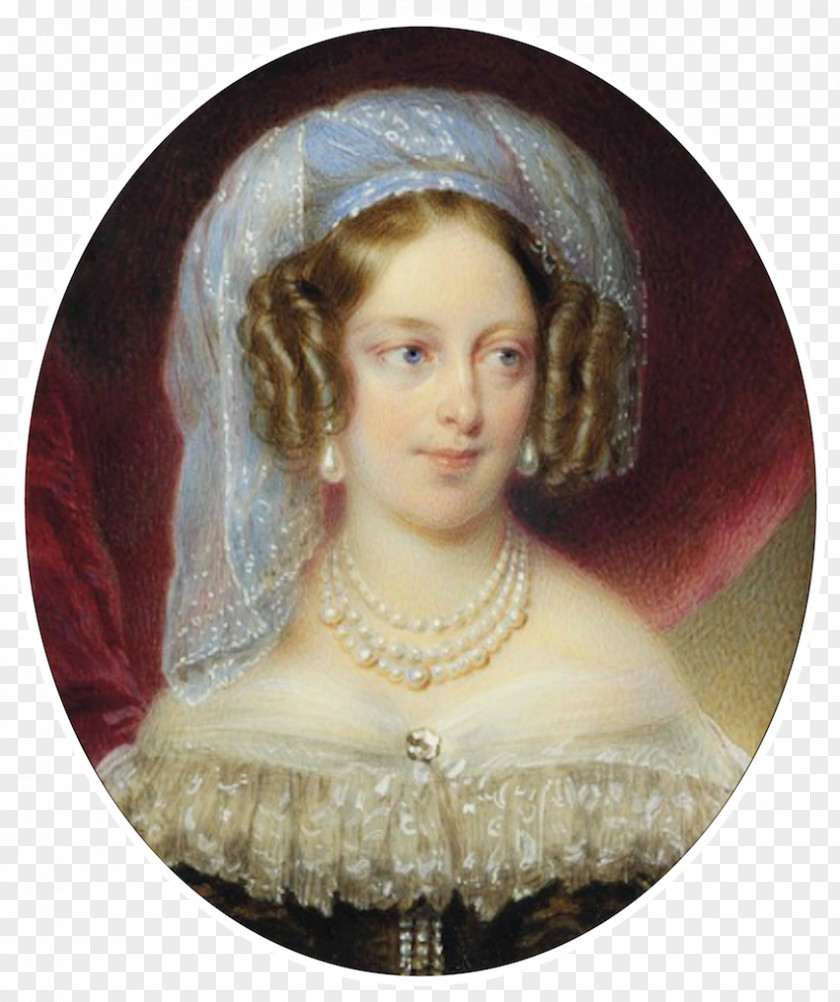 Painting Marie-Caroline De Bourbon-Sicile, Duchesse Berry Vienna Watercolor Painter Portrait PNG