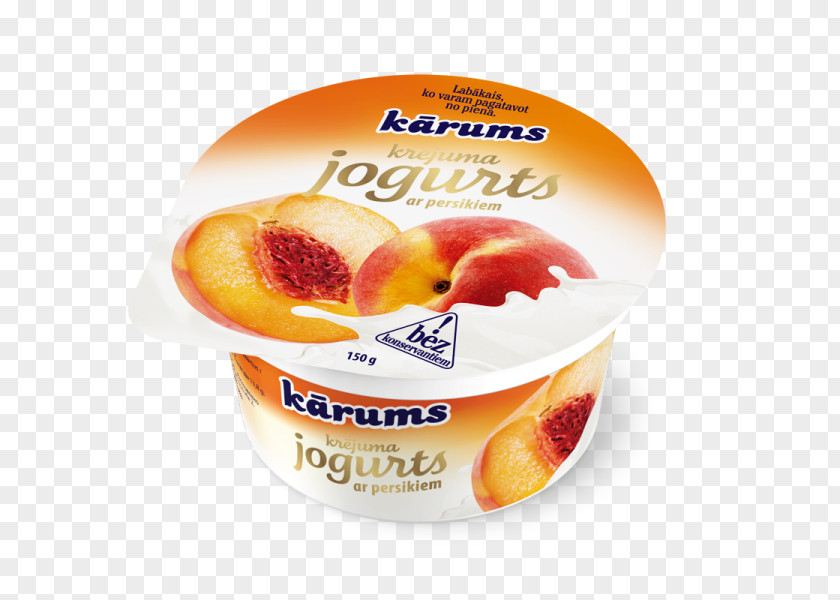 Peach Yogurt Milk Cream Yoghurt Fruit Salad PNG