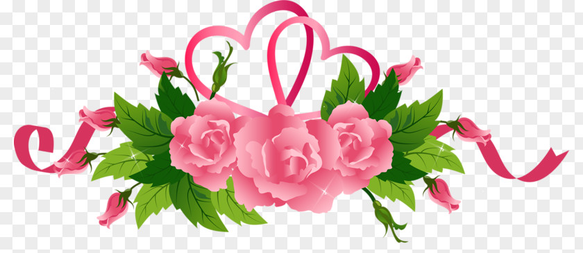 Peony Flower Decoration Pink Ribbon Clip Art PNG