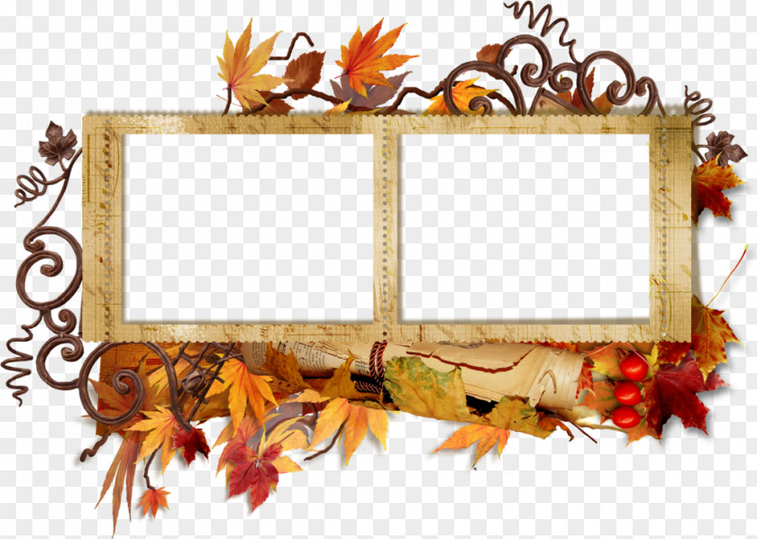 Autumn Picture Frames Window Photography PNG