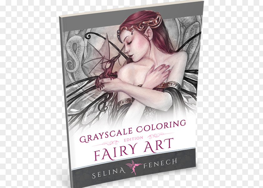 Grayscale Coloring Edition Fairy MagicWhimsical Fantasy BookBook Art Book Memory's Wake Victorian Romance PNG
