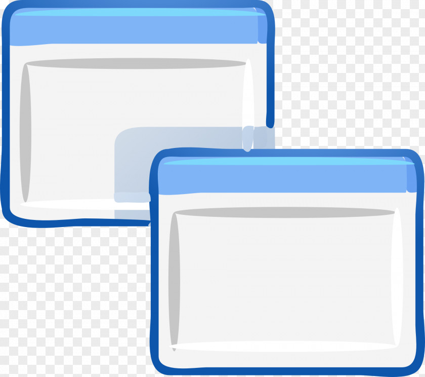 Blue Square Edge Graphical User Interface Window Clip Art PNG