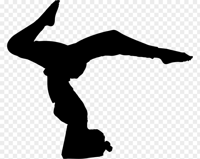 Female Fitness Yoga Silhouette Clip Art PNG