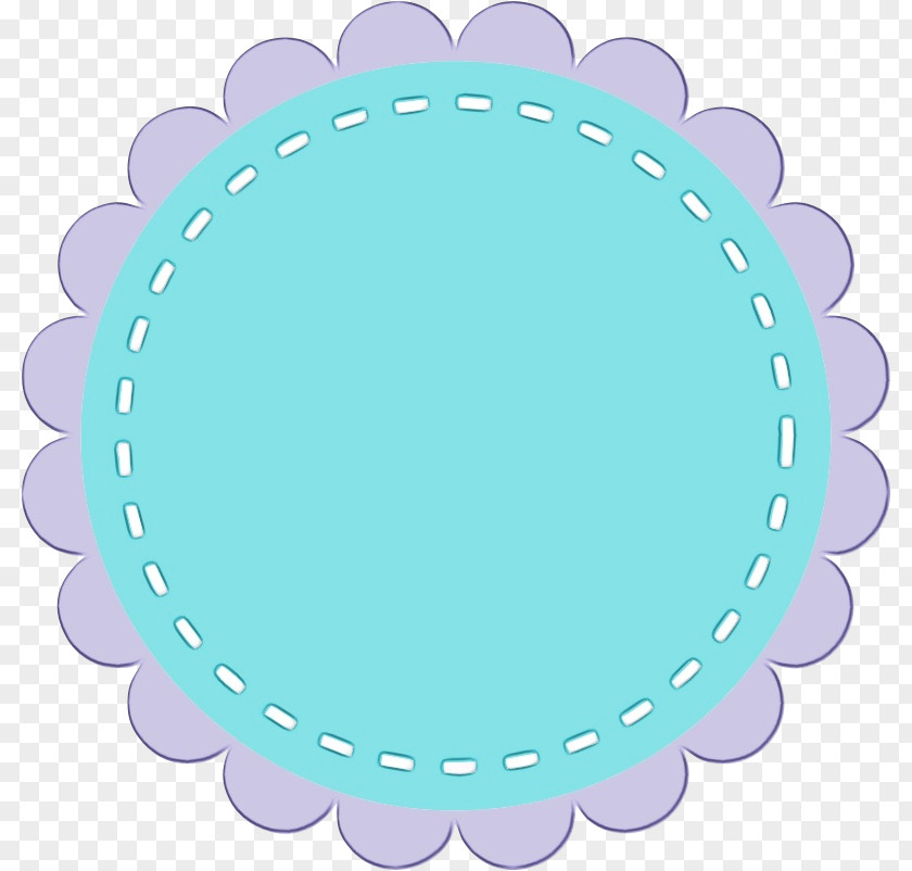Oval Turquoise Drawing Ribbon PNG