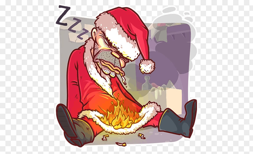 Santa Claus Christmas Human Behavior Cartoon PNG