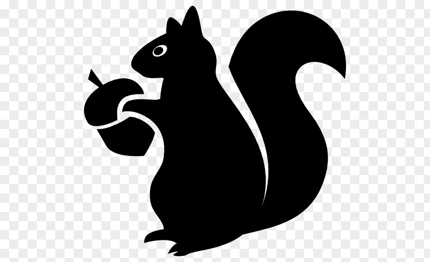 Squirrel Silhouette Clip Art PNG