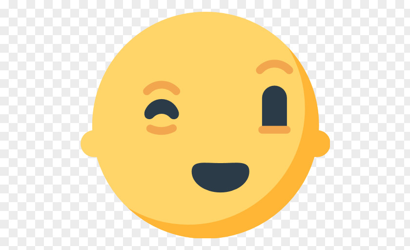 Emoji Wink Emoticon Eye Smile PNG