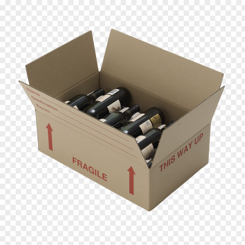 Flat Lay Mover Box Wine Sparkling PNG