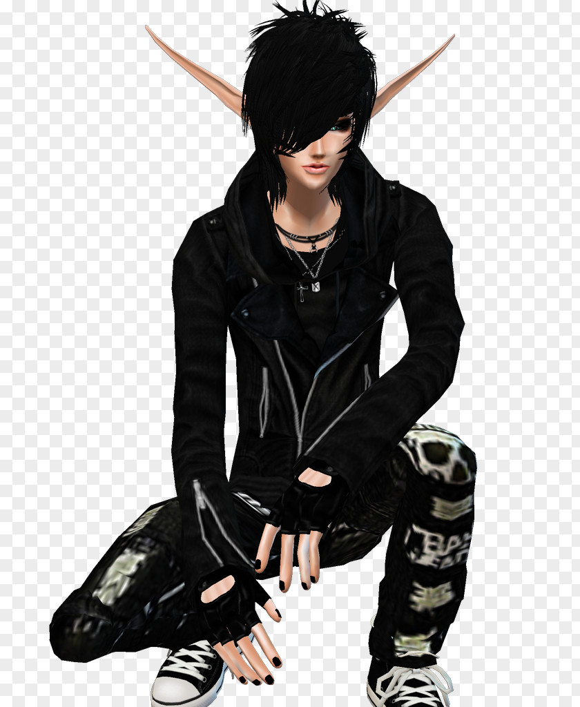 Hair Goth Subculture Male Avatar Leather Jacket PNG