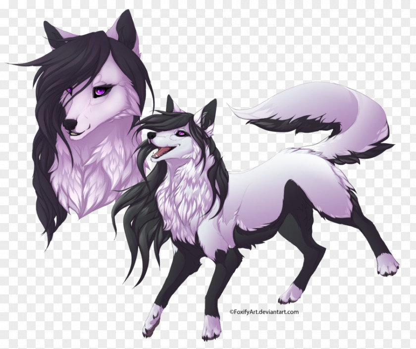 Mustang Pony Demon Dog Cartoon PNG