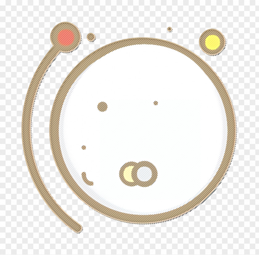 Smile Beige Planet Icon Pluto Space PNG
